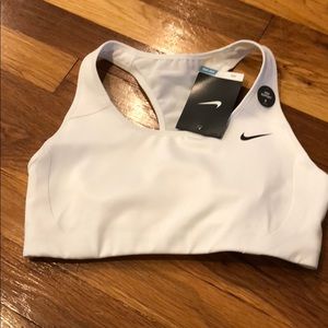 Nike white dry fit sport bra